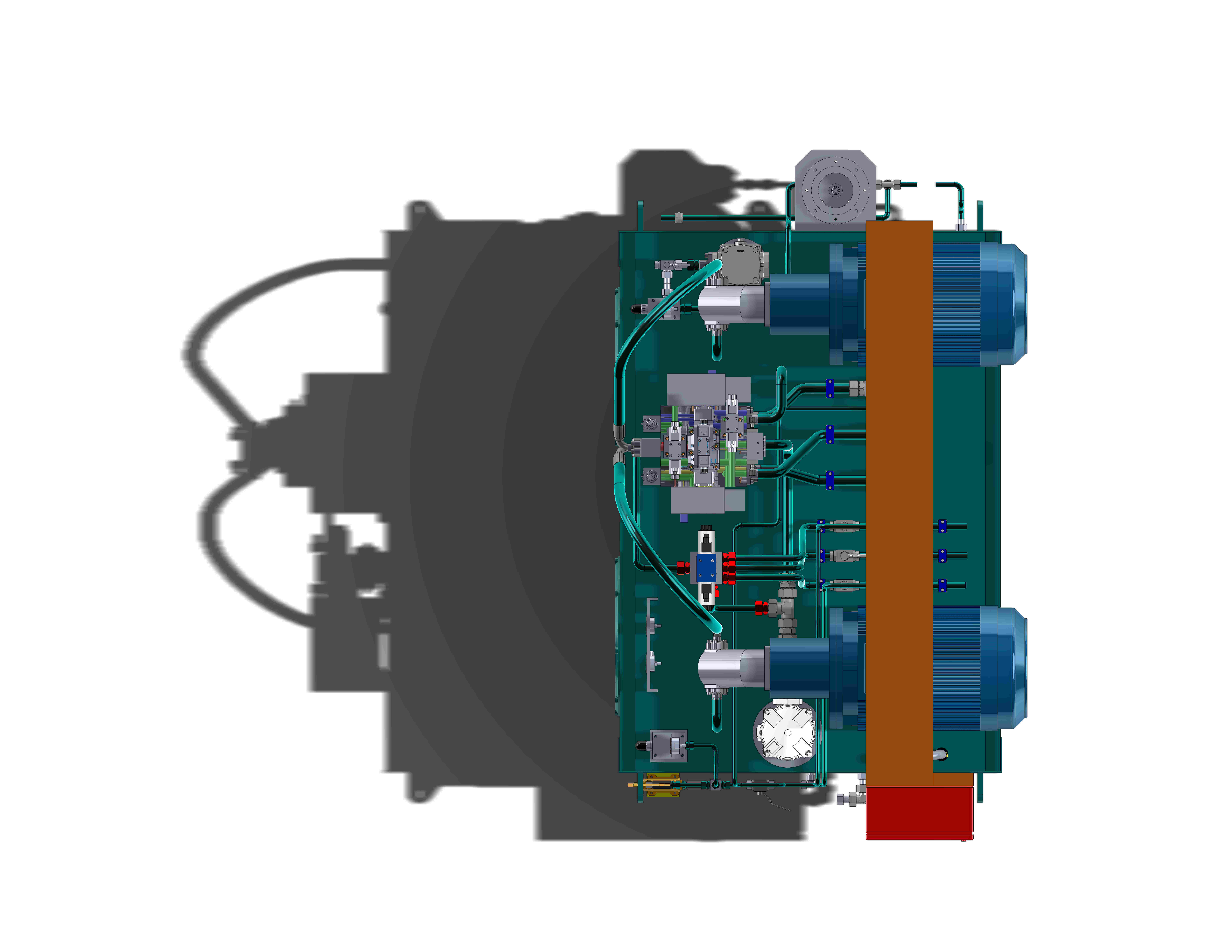 液压动力装置2000L模型3D图纸 x_t格式